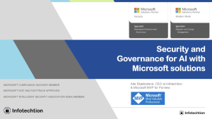 Microsoft security and governance for AI