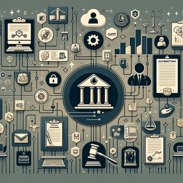 DALL·E 2024-02-04 20.36.47 - Design an image with a muted colour scheme that illustrates the growing importance of data management, its impact on businesses, and the role of law i